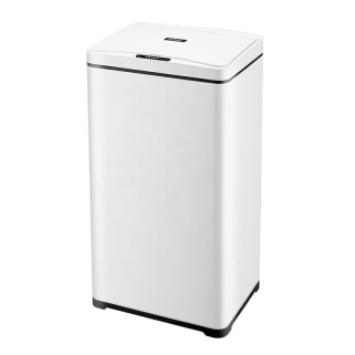 Standard HN-ZS02 sensor trash can with its flip lid closed