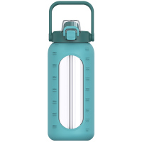 1000-1000-64oz提手盖-硅胶玻璃杯-1