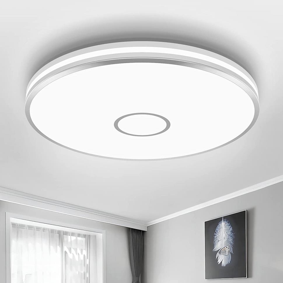 LEDCeilingLightFixture,40W3800LM15InchWaterproofIP44,ModernCeilingLamp
