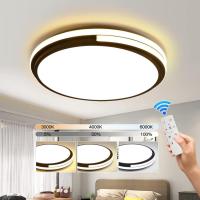 SmartLEDCeilingLightFixture,36W3-ColorDimmingRound,withRemoteControl