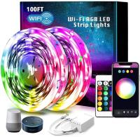 SmartWiFiLEDStripLights,100ftwithRemoteControl