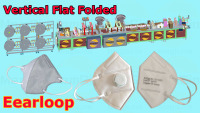 FullAutoEarloopKN95N95FFP2VerticalFlatFoldedRespiratorFoldingMaskMachine