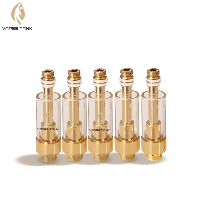 Round-Tips-Ceramic-510-Oil-vaporizer-E-Cig-glass-tank-gold-cartridge-gold-vaporizer-cartridge
