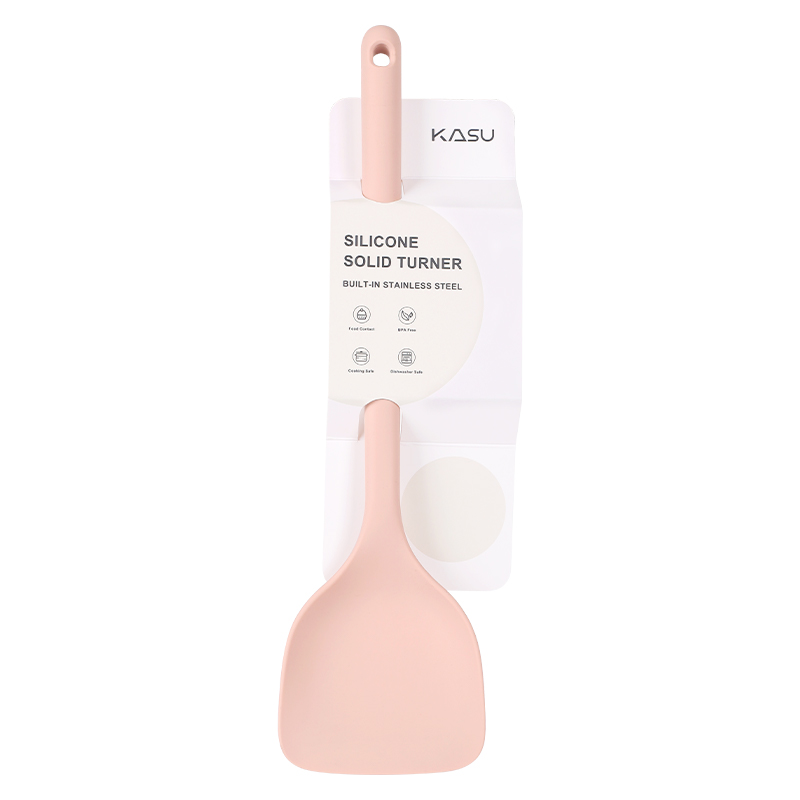 PP002-PP007 KASU Premium Silicone Cooking Set Non-Stick Silicone Kitchen Tools With Spatula Turner Ladle Food Tong Slotted Spoon Pasta Fork 5