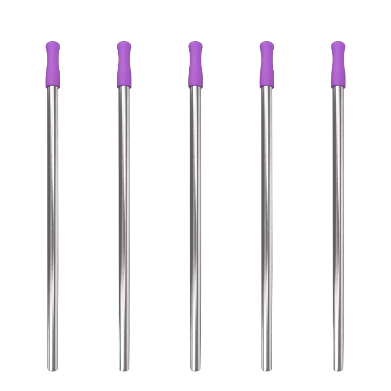 ST003 Stainless Steel Straw With Silicone Tips 6