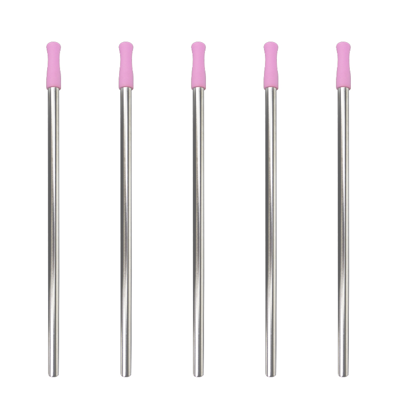 ST003 Stainless Steel Straw With Silicone Tips 5