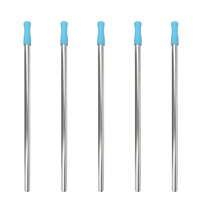 ST003 Stainless Steel Straw With Silicone Tips 4