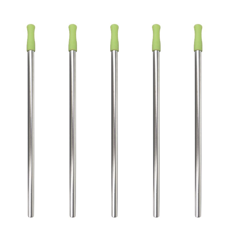 ST003 Stainless Steel Straw With Silicone Tips 3