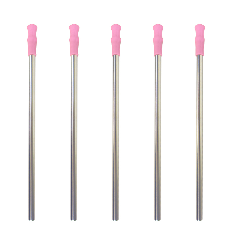 ST004 Stainless Steel Straw With Silicone Tips 6
