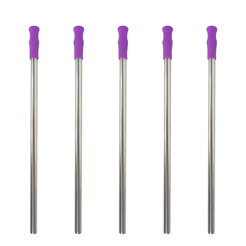 ST004 Stainless Steel Straw With Silicone Tips 5