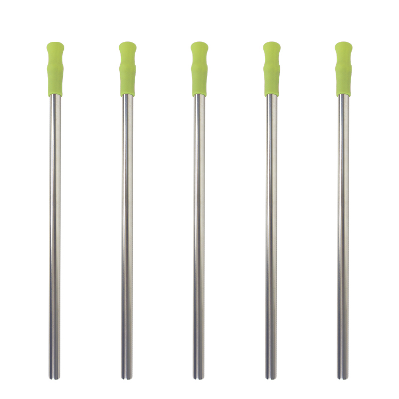 ST004 Stainless Steel Straw With Silicone Tips 4