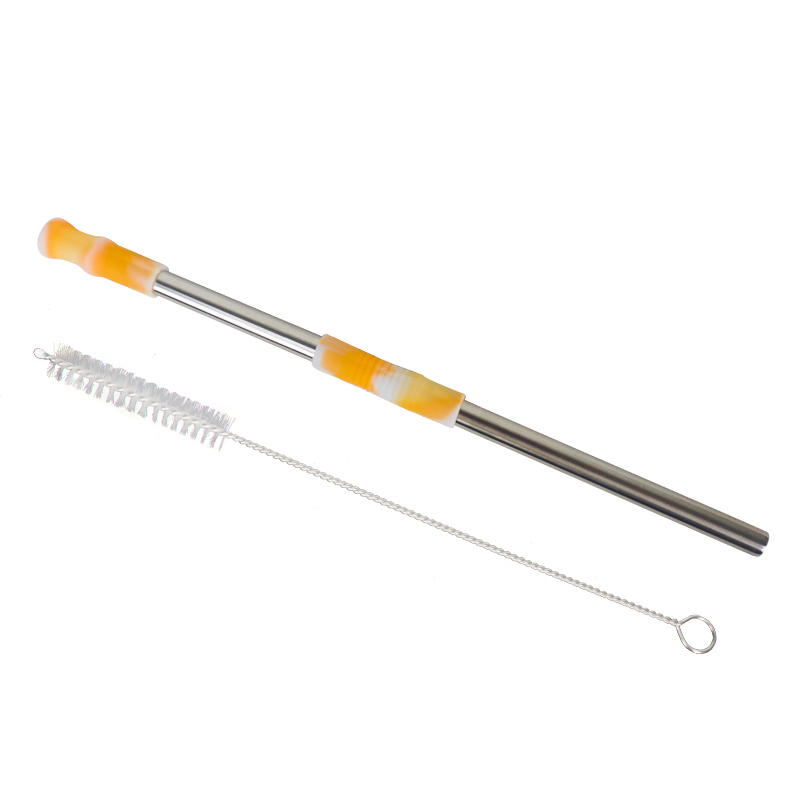 ST005 Foldable Stainless Steel Straw With Silicone Tips 6