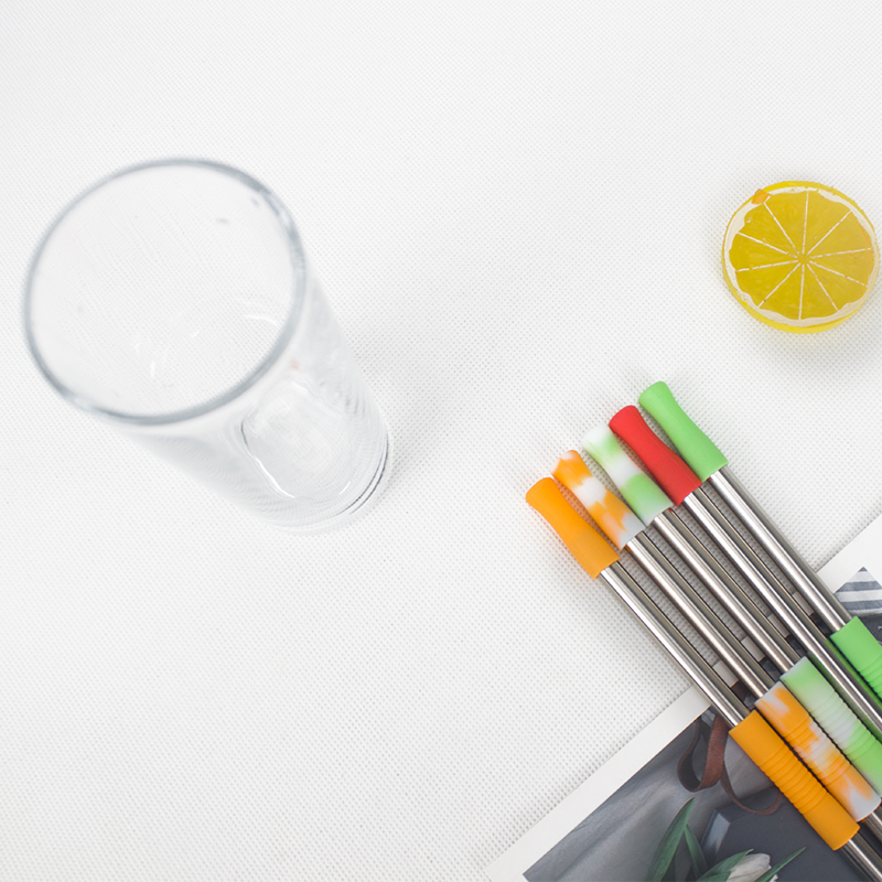 ST006 Foldable Stainless Steel Straw With Silicone Tips 1