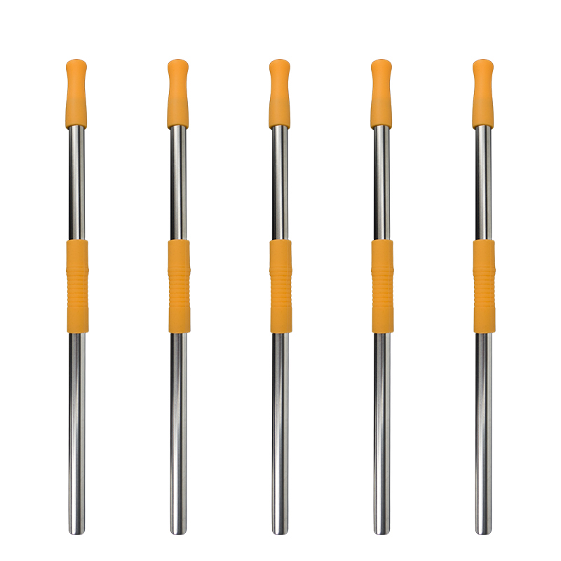 ST006 Foldable Stainless Steel Straw With Silicone Tips 6