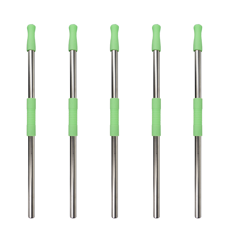 ST006 Foldable Stainless Steel Straw With Silicone Tips 5