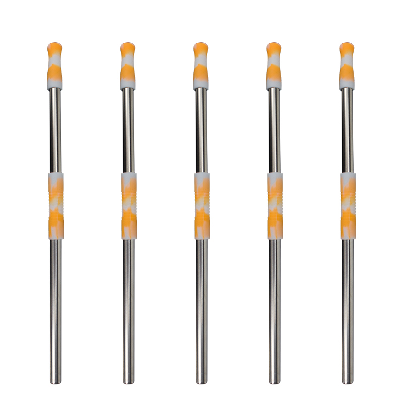 ST006 Foldable Stainless Steel Straw With Silicone Tips 4