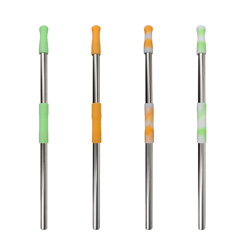 ST006 Foldable Stainless Steel Straw With Silicone Tips 3