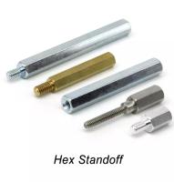 PCBRoundAluminumSpacerBrassHexStandoffC