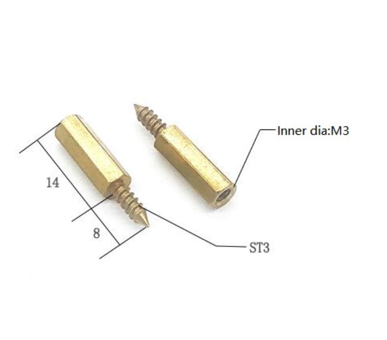 BrassRoundSpacerHexThreadedStandoffB