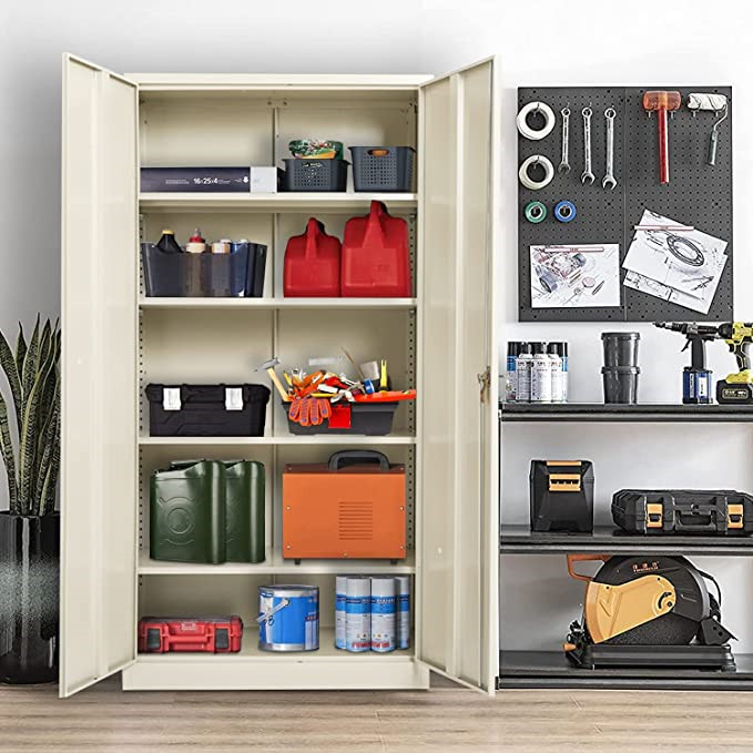 Steel tools storage cabinet for garage