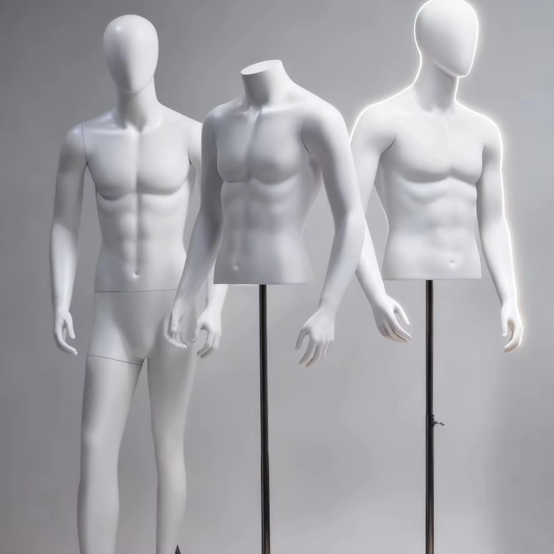 Stylish Modern Full Body Male Model Mannequin for Clothing Store Display Racks