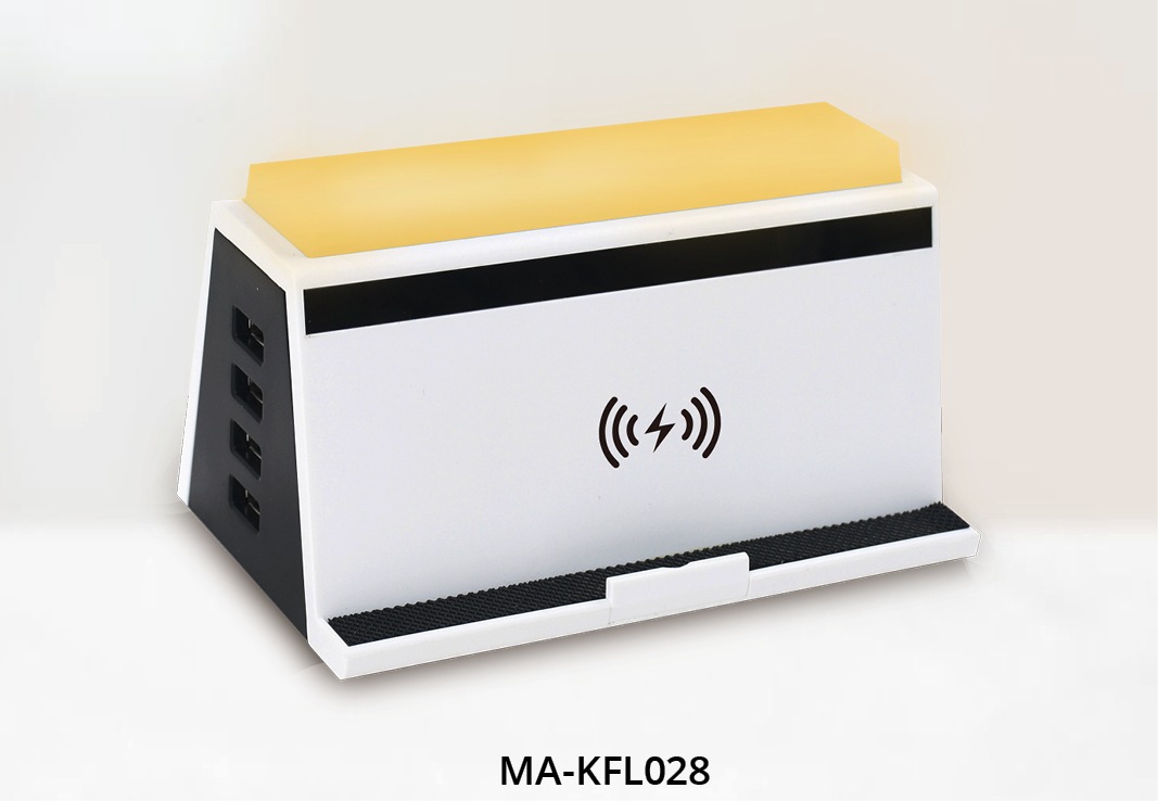 Desktop Wireless Charging Station with Nightlight 1