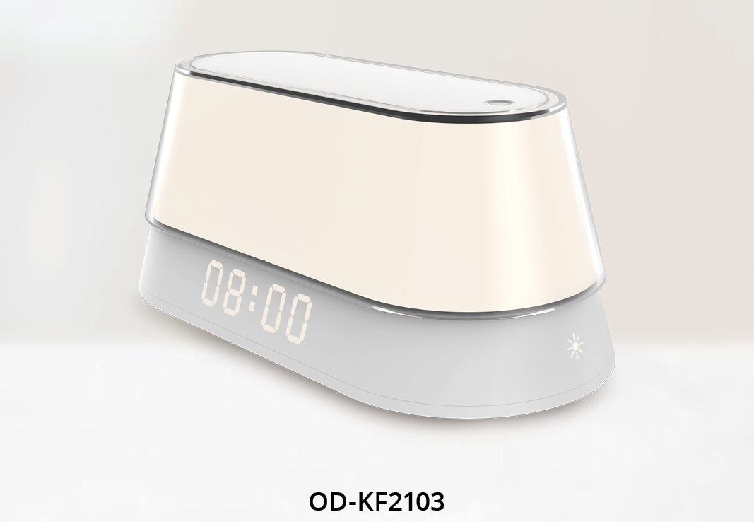 Desktop Wireless Charging Station with Nightlight and Clock 1