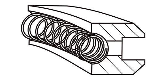 Double-Bevelled Slotted Oil Control Ring With Coil Expander