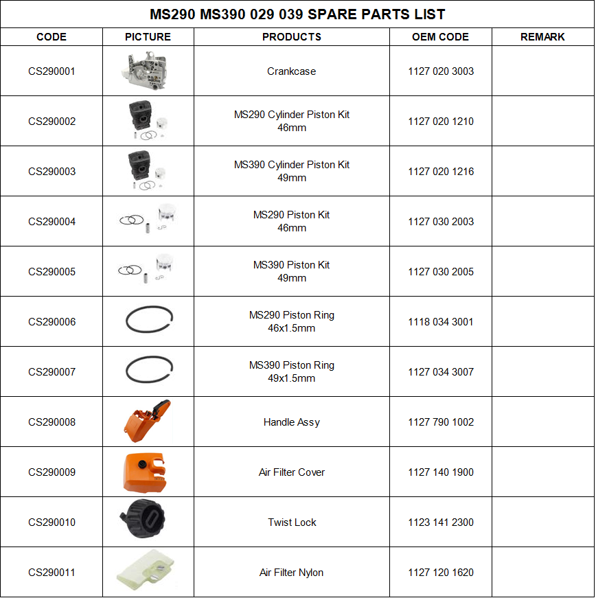 MS290MS390029039chainsawparts001