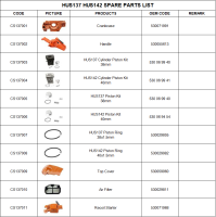 HUS137HUS142ChainsawParts001