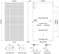 太阳能板尺寸图530-550