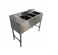 BarSink-ThreeCompartment,LeftDrainboard01