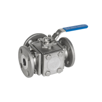 3WayBallValveFlangeEnd