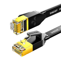 【BX6005H】10059242949976-六类扁线千兆-黑色-金属头---白底