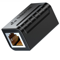 【SZ-ZTH1030】网线双通头千兆模块黑色---白底