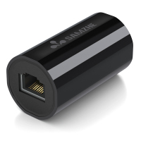 【ZFL-101H】网线双通头千兆模块黑色延长器【防雷】---白底