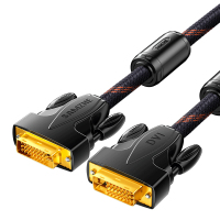 【SM-7710-2】双色网DVI线24-1-公对公---白底