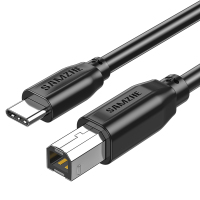 【CYB-10】USB2.0-C方口接头打印线---白底