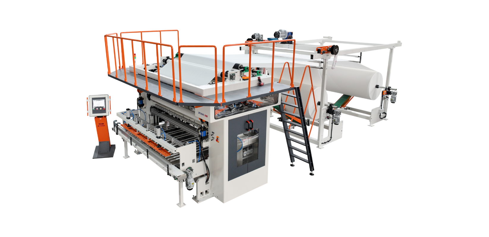 Interfold folding machine with heavy edge embossing-LIUZHOU ZODE