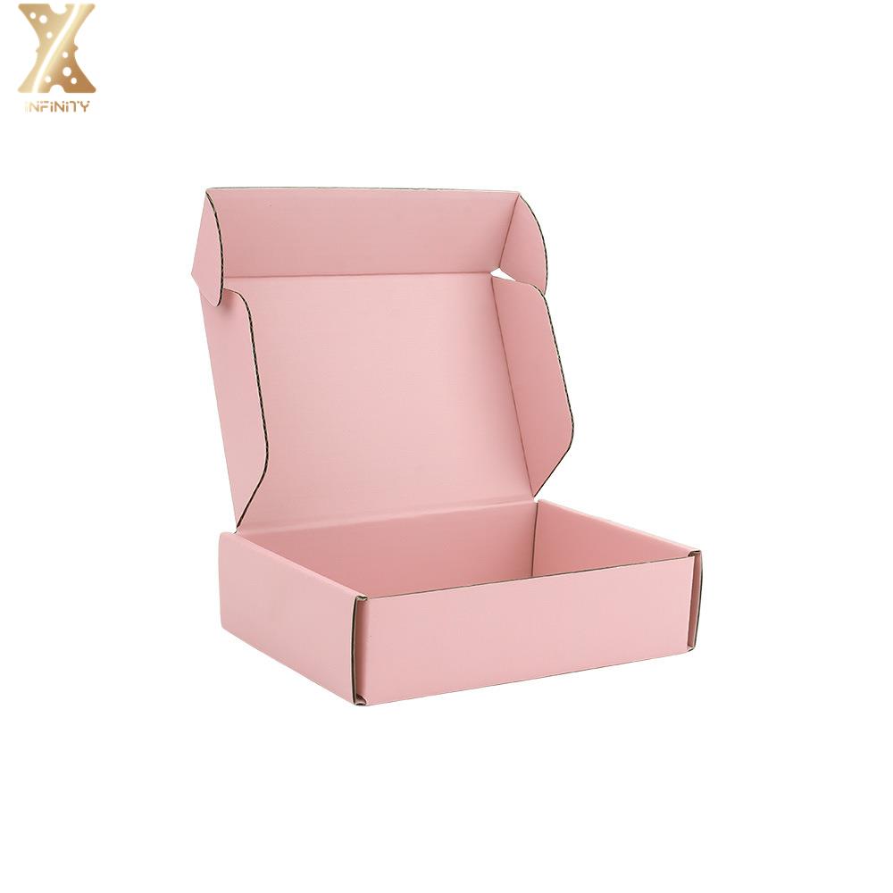 PinkColorCorrugatedMailerBox