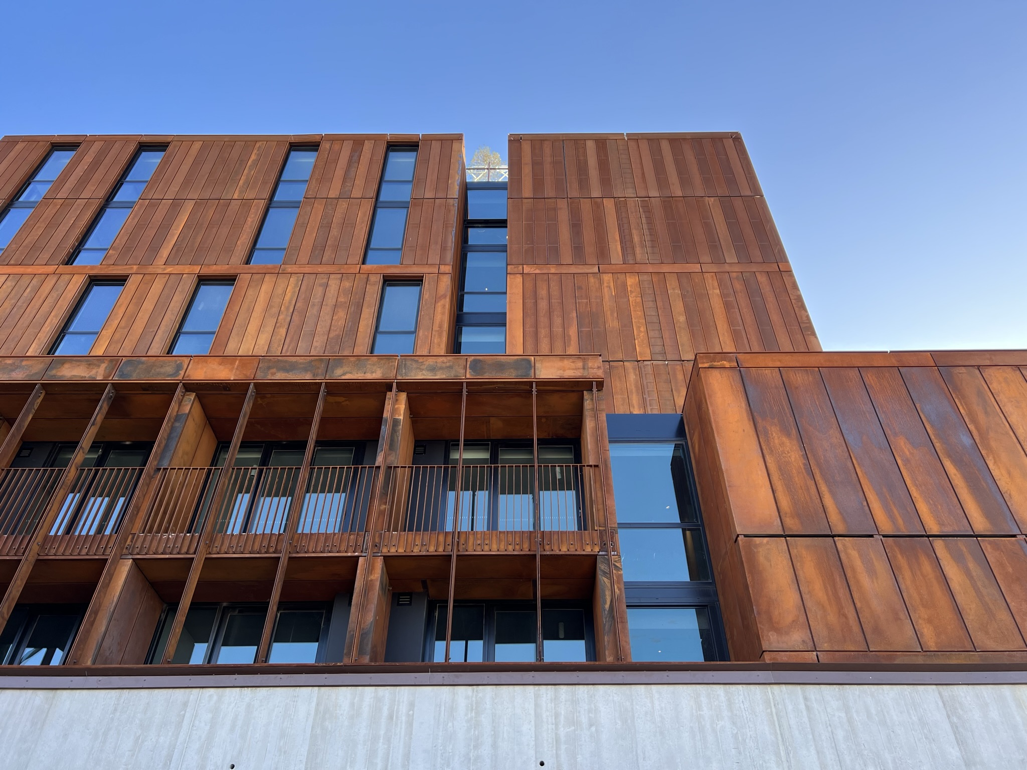 Rusty Corten Steel Cladding
