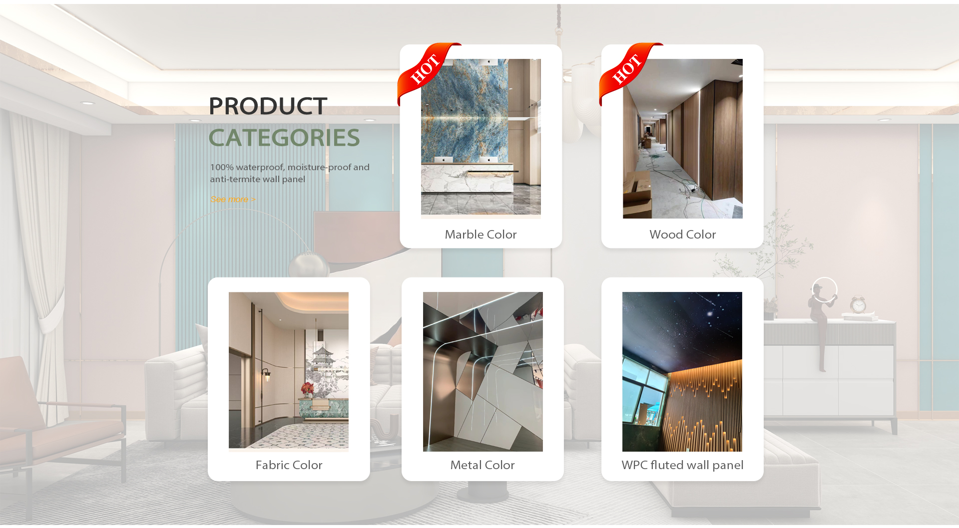 WPC Wall Panel - Waterproof Interior Wall Cladding