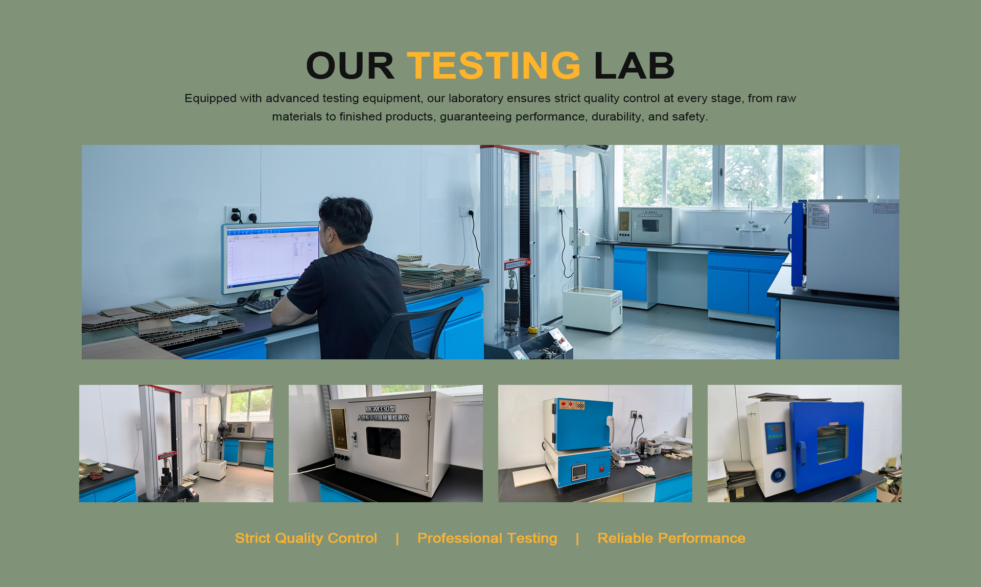 TITOPANEL Wall Panel Testing Lab - Formaldehyde Emission Test for E0 Quality Control