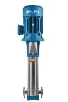 Vertical-Multistage-Centrifugal-Pump-flanged-connect-outlet-front-view