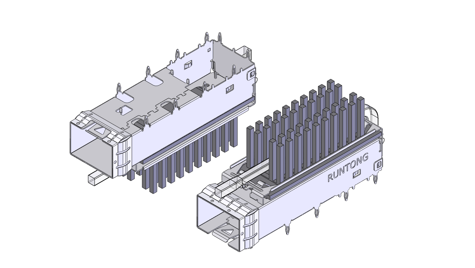 SFP-1X1笼子散热器导光柱单方柱Cage