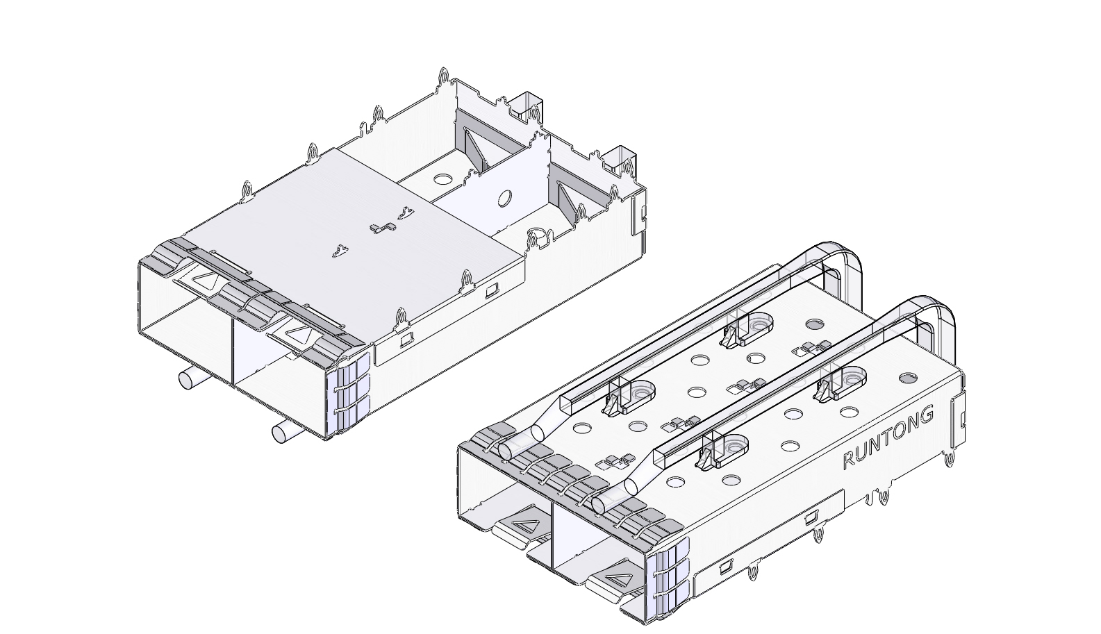 SFP-1X2笼子导光柱单圆柱Cage