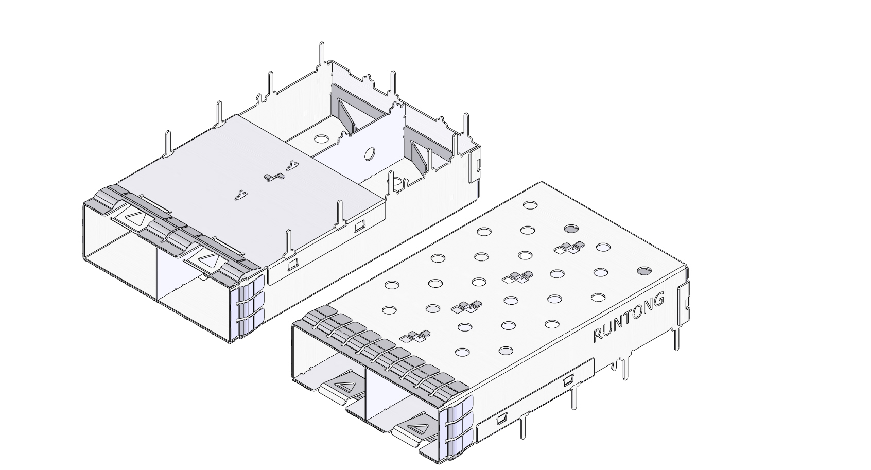 SFP-1X2笼子焊接脚长3.68Cage