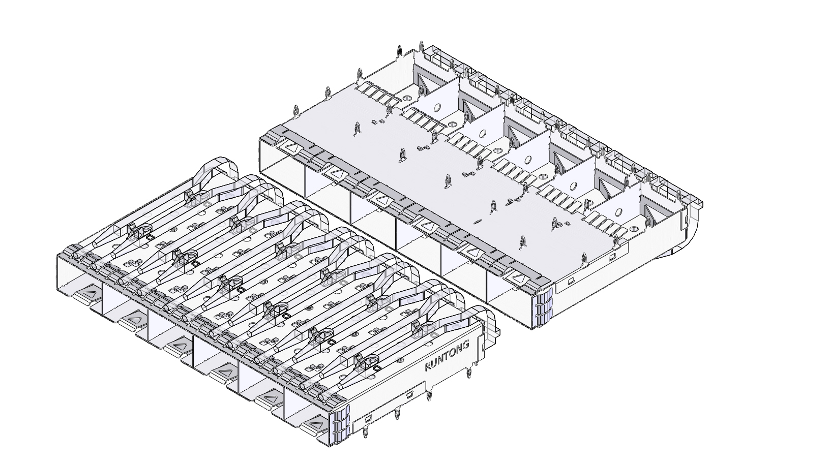 SFP-1X6笼子导光柱双圆柱入光9.60Cage