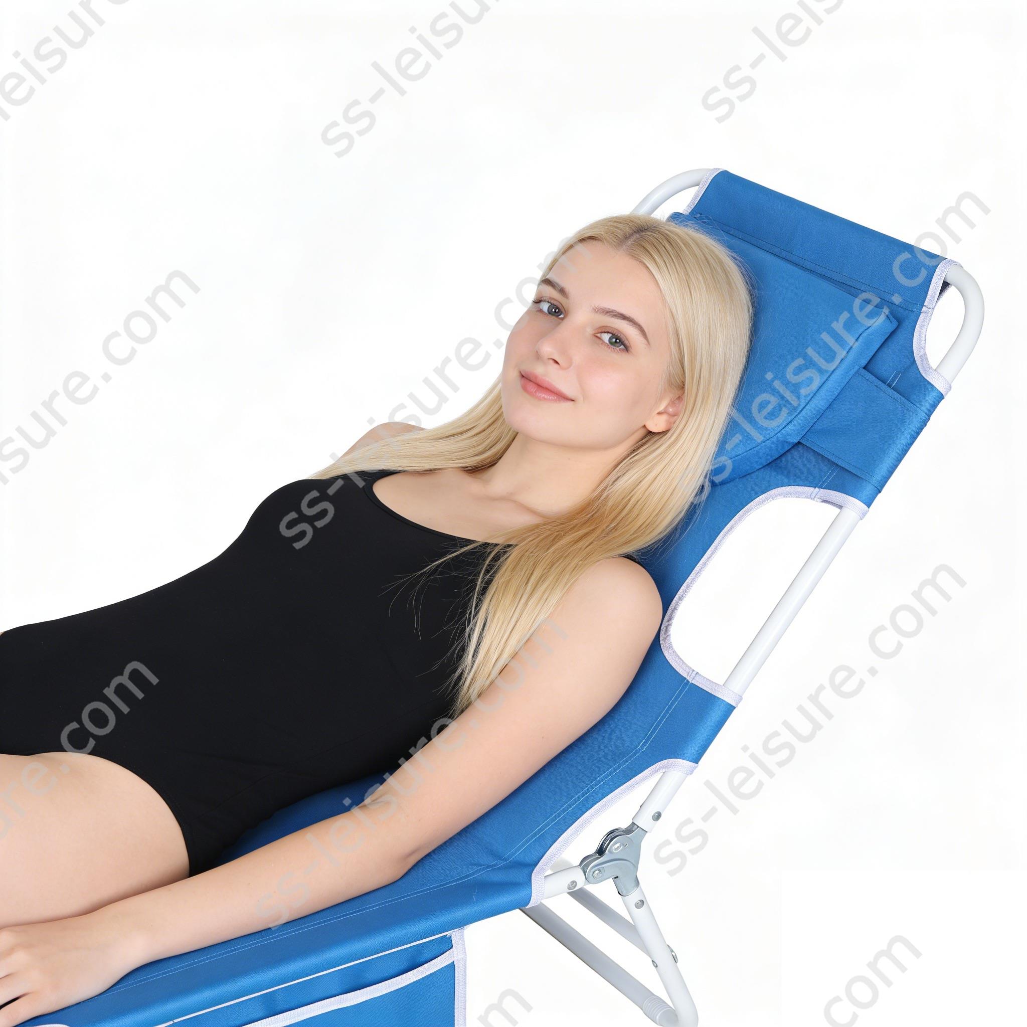 添加金发美女到躺床-1