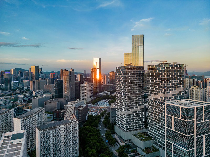 Street view of Nanshan Hi-Tech Park Shenzhen, Sensqual Technology at Gaoxin South 4th Road